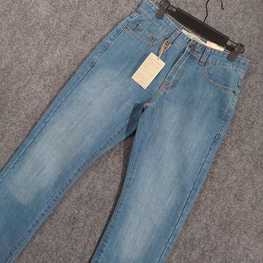 MO JEANS Straight Fit Jeans Mens 30x34 Blue Med Wash Regular Denim